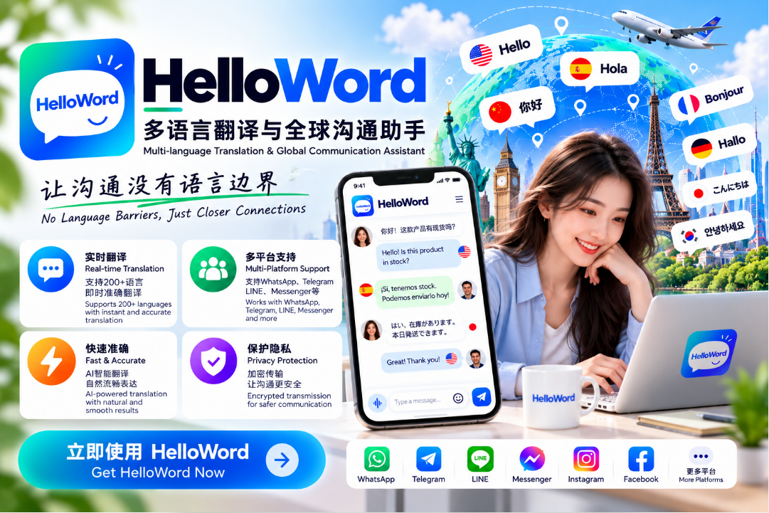 HelloWord消息翻译设置使用技巧 HelloWord消息翻译设置使用技巧